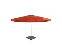 Parasol met draagbare voet terracottakleurig276326