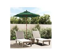 Parasol met houten paal 196x231 cm groen363160