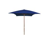 Parasol met houten paal 200x300 cm blauw313761