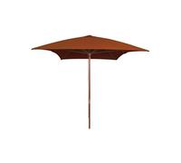 vidaXL Parasol de jardin avec mât en bois terre cuite 200x300 cm