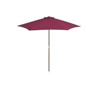 Parasol avec Poteau en Bois 270x270 cm Vert Jardin Patio Terrasse vidaXL