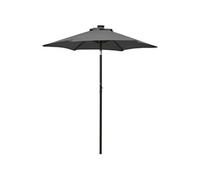 Vidaxl Parasol Avec Lumières Led Anthracite 200x211 Cm Aluminium Gris