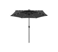 vidaXL Parasol de Jardin avec Lumières LED et Mât en Aluminium, Pare-soleil de Patio, Abri de Soleil Terrasse Extérieur, 270 47354