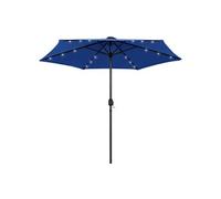 vidaXL Parasol de Jardin avec Lumières LED et Mât en Aluminium, Pare-soleil de Patio, Abri de Soleil Terrasse Extérieur, 270 47359