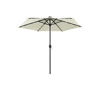 Parasol de Jardin avec Lumières LED et Mât en Aluminium Abri Bleu Azuré vidaXL