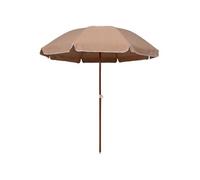 Vidaxl Parasol Avec M?T En Acier 240 Cm Taupe Multicolore