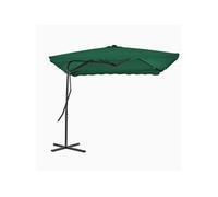 Vidaxl Parasol D'extérieur Avec Mât En Acier 250x250 Cm Vert Vert