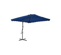 Vidaxl Parasol De Jardin Avec Mât En Acier Bleu 250x250x230 Cm Bleu