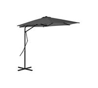 Parasol met stalen paal 300 cm antraciet44887