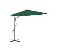 Vidaxl Parasol D'extérieur Avec Mât En Acier 300 Cm Vert Vert