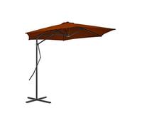 Parasol met stalen paal 300x230 cm terracottakleurig312519