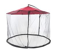 parasol, moustiquaire réglable en polyester, léger et rond à suspendre, avec double porte zippée