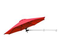 Parasol mural 250 x 184 cm ajustable et inclinable résistant aux intempéries st