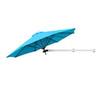 Parasol mural 250 x 184 cm réglable incliné avec évent design moderne en alumin