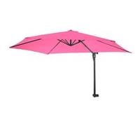Parasol mural Casoria, 3m inclinable, polyester aluminium/acier 9kg rose Rose G