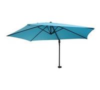Parasol Mural Casoria, Parasol Déporté Pour Le Balcon, 3m, Inclinable Turquoise Bleu