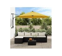 Vidaxl Parasol Mural Jaune 290 Cm