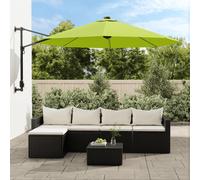 Parasol mural jaune 290 cm parasol de jardin parasol d'extérieur vidaXL
