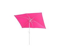 Parasol N23, 2x3m rectangulaire inclinable, polyester/aluminium 4,5kg rose