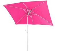 Parasol N23, Parasol De Jardin, 2x3m Rectangulaire Inclinable, Polyester/Aluminium 4,5kg Rose Rose