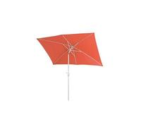 Mendler Parasol N23, parasol de jardin, 2x3m rectangulaire inclinable, polyester/aluminium 4,5kg - terracotta