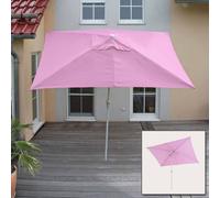 Parasol N23, parasol de jardin, 2x3m rectangulaire inclinable, polyester/alu 4,5kg protection UV 50+ ~ lilas