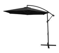 Parasol Noir 3 M 300 Cm Cantilever Suspendu Jardin Terrasse Été Ombre Protection