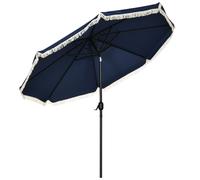 Parasol Octogonal Inclinable Ø 2,68 M Bleu Nuit Bleu