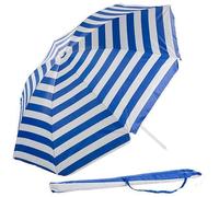 Parasol Octogonal - Royal Gardineer - Ø 180 Cm - Protection Uv 30+ - Rayures Bleues/Blanches Multicolore