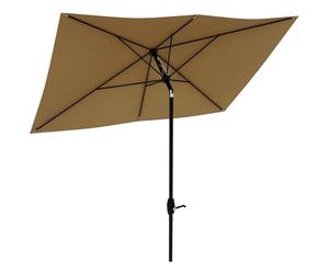 Parasol - Outsunny - 290x200x248cm - Aluminium - marron