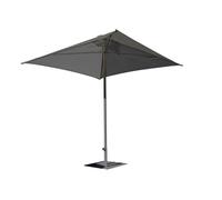 Parasol ouverture push-up EOLO (250x250 cm) en aluminium laqué et toile OLEFIN® - GRIS ANTHRACITE