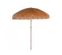 Parasol paillote à franges HAWAI Ø 200cm en acier finition bois DCB Garden