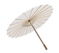 Parasol Papier Blanc 83 cm Structure Bois Massif Décoration Mariage Photo Théâtre Style Chinois Polyvalent pour Événements Festifs