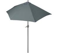 Parasol Parla alu, hémicycle, parasol balcon UV 50+ 300cm anthracite sans pied Anthracite G