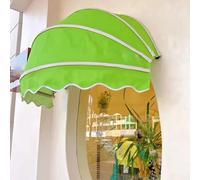 Parasol pliable de 88,9 cm pour portes et fenêtres - Imperméable - Pour balcon, tente d'ombrage - Pour jardin et terrasse - Fonctionnement manuel - Vert