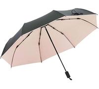 Parasol, Pliable Résistant Aux UV Voyage Ultraléger 8 Parapluie Support Trois Plis Parapluie Poignée Confort Écran Solaire Pare-Soleil Double Usage, Pink 1