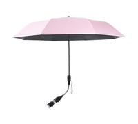 Parasol pour landau, landau, chaise de plage, parasol réglable, protection UV, universel, respirant et stable, pour bébé, enfant, utilisation en fauteuil roulant, rose, 90x52.5cm/35.43x20.67 inches