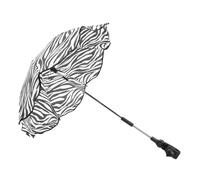 Parasol pour Poussette Bébé, Ombrelle de Protection UV Réglable Noir | Camping, Tissu Acier Plastique, Pare-soleil Parapluie Détachable pour Extérieur