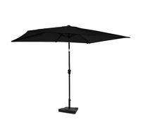 Parasol Rapallo 200x300cm - Parasol Premium - Anthracite/Noir | Pied en béton 20 kg inclus