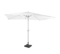 Parasol Rapallo 200x300cm - Parasol Premium - Blanc | Incl. pied en béton 20 kg