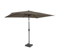 Parasol Rapallo 200x300cm - Parasol Premium - Taupe | Incl. pied en béton 20 kg
