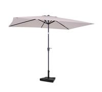 Parasol Rapallo 200x300cm - Premium parasol - Beige | Pied en béton inclus 20 kg