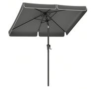 Parasol rectangulaire 200 x 150 cm, protection solaire UPF 50+, pliable des deux côtés à 30°, pour jardin, terrasse, sans pied À propos de cet article[Facile à ouvrir et à refermer] Il suffit de tourn