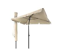 Parasol rectangulaire 2x1.25m avec housse de protection beige