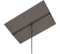 Parasol rectangulaire Blumfeldt Flex XL - 150 x 210 cm - Protection UV 50 - étanche - Gris