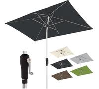 Parasol Rectangulaire - DOPPLER - SL-AZ - Aluminium - 220x140 cm - Protection anti-UV 80