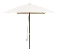 Parasol rectangulaire en bois 200 x 300 cm - VIDAXL - Blanc crème - Manuel Blanc G