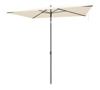 Parasol Rectangulaire Inclinable 232 x 149 cm, Protection Solaire UPF 50+, pour Plage, Terrasse, Jardin, Beige