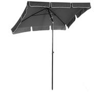 Outsunny Parasol de jardin Parasol droit rectangulaire inclinable alu métal polyester haute densité 2 x 1,3 m gris