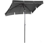 Parasol rectangulaire inclinable alu acier polyester haute densité diamètre 2 m gris Gris G